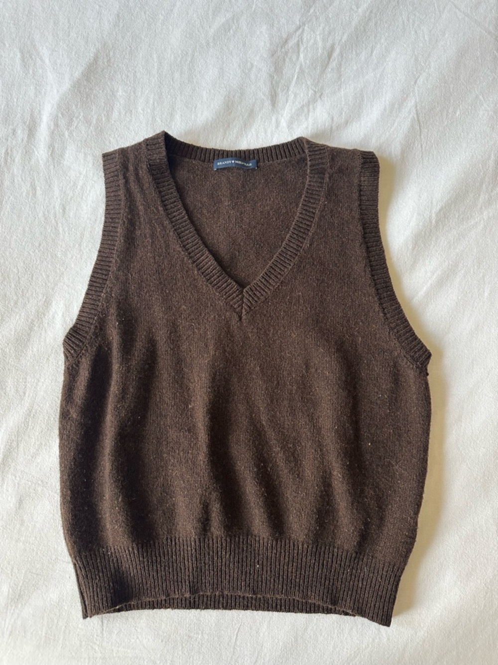 Brandy Melville Brown Sweater Vest